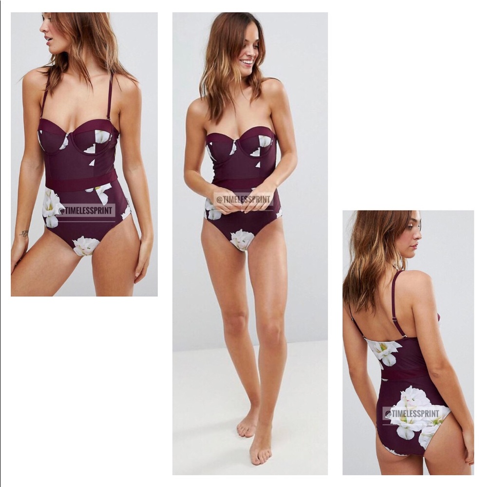Ted Baker Swimsuit in Gardenia Floral Print